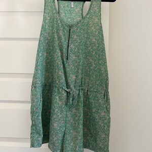 Peppermint Green Floral Jumpsuit
